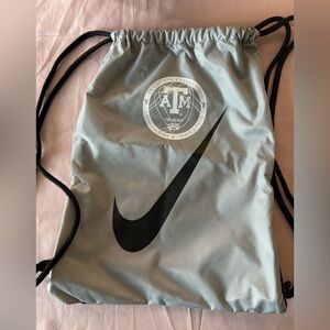 Nike Texas A&M Cross Country Track and Field Drawstring Bag Grey Black
